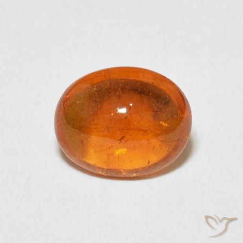 2.23ct 자연스러운 앰버 오렌지 스페사르타이트 원사, 타원형, 투명한