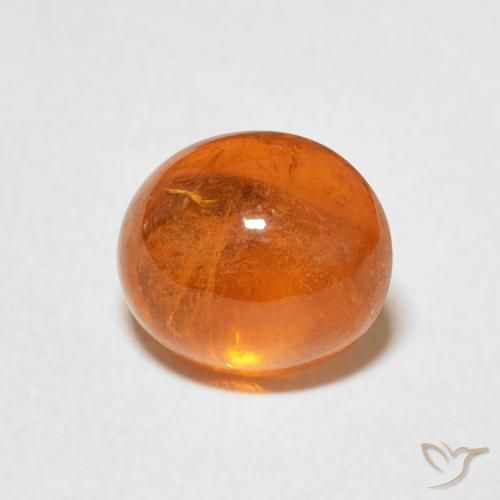 2.84ct 자연스러운 미디엄 오렌지 스페사르타이트 원사, 타원형, 투명한