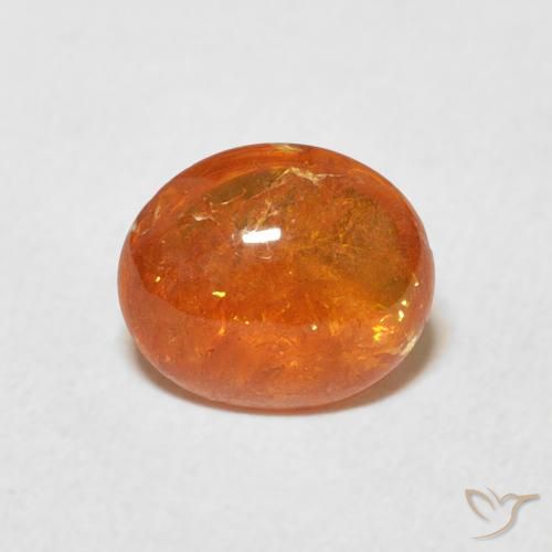 1.91ct 자연스러운 미디엄 오렌지 스페사르타이트 원사, 타원형, 투명한
