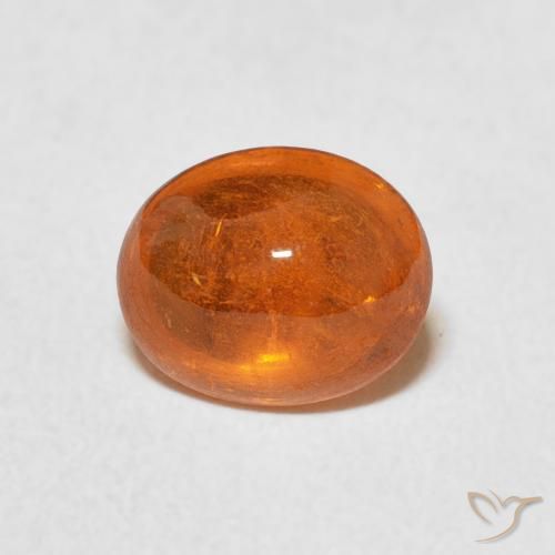 2.37ct 자연스러운 미디엄 오렌지 스페사르타이트 원사, 타원형, 투명한