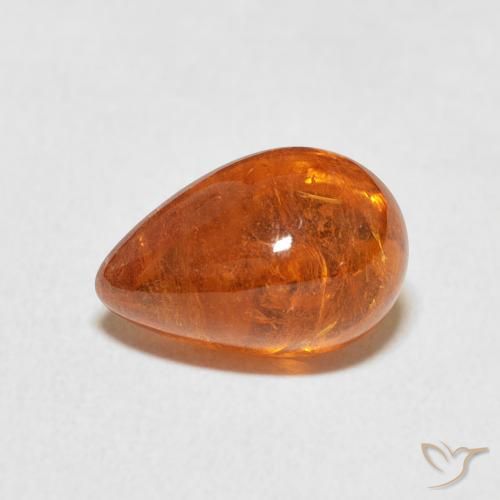 4.10ct 자연스러운 앰버 오렌지 스페사르타이트 원사, 타원형, 투명한