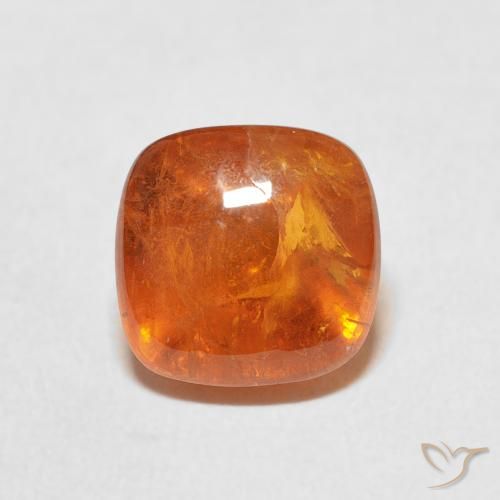 6.01ct 자연스러운 미디엄 오렌지 스페사르타이트 원사, 방석, 투명한