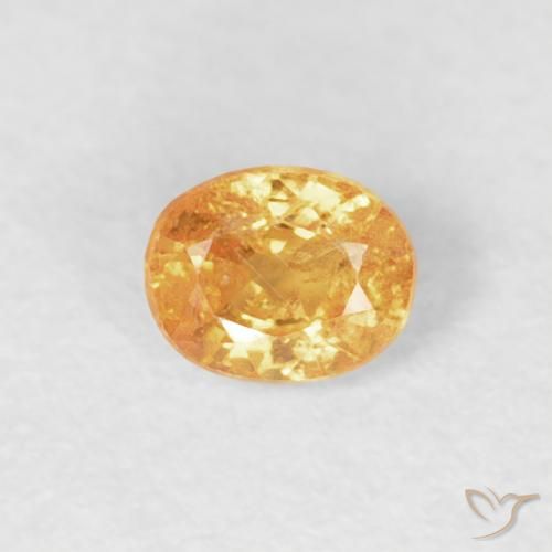 0.27ct 자연스러운 오렌지-골드 스페사르타이트 원사, 타원형, VS-SI