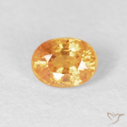 0.29ct 자연스러운 미디엄 오렌지 스페사르타이트 원사, 타원형, VS-SI