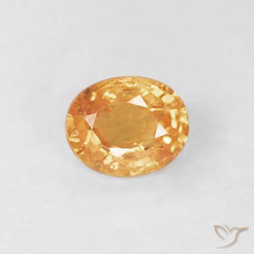 0.24ct 자연스러운 오렌지-골드 스페사르타이트 원사, 타원형, VS-SI