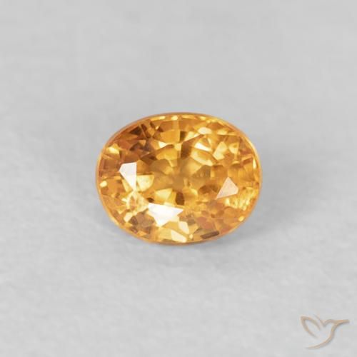 0.29ct 자연스러운 Medium Light-Orange 스페사르타이트 원사, 타원형, VS