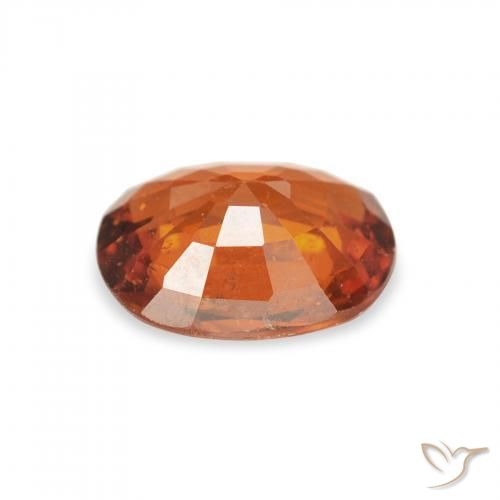 1.44캐럿 천연 Medium Dark-Orange 스페사르타이트 원사, 타원형, VS-SI