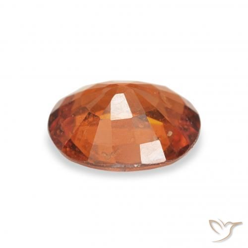 1.28캐럿 천연 Medium Dark-Orange 스페사르타이트 원사, 타원형, VS-SI