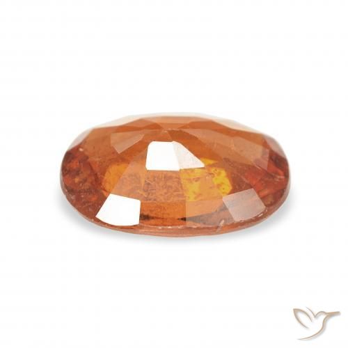 1.34캐럿 천연 Medium Dark-Orange 스페사르타이트 원사, 타원형, VS-SI