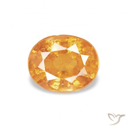 0.60ct 오렌지-골드 스페사르타이트 원사, 타원형, VS-SI