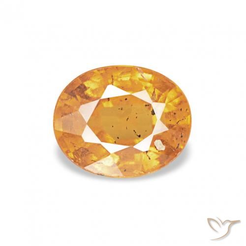 0.60ct 오렌지-골드 스페사르타이트 원사, 타원형, VS-SI