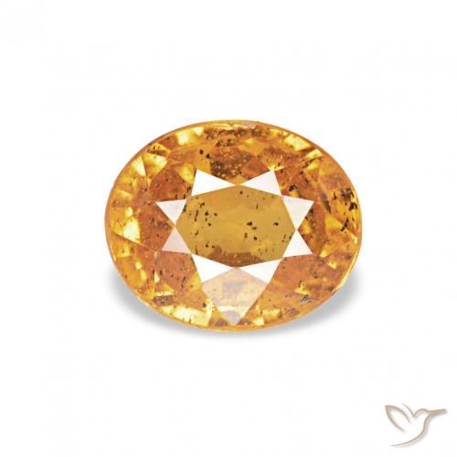 0.62ct 오렌지-골드 스페사르타이트 원사, 타원형, VS-SI