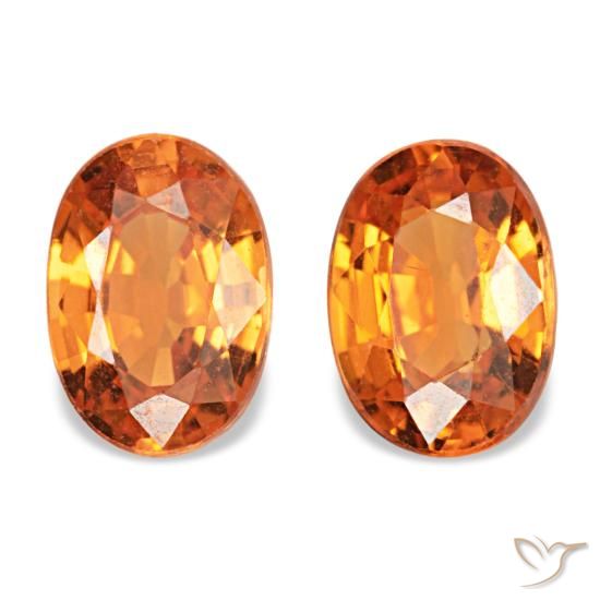 1.13캐럿 천연 Medium Dark-Orange 스페사르타이트 가넷 보석, 타원형 컷, 5.7×4 mm, VS