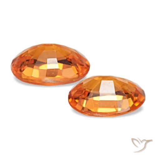 1.13캐럿 천연 Medium Dark-Orange 스페사르타이트 가넷 보석, 타원형 컷, 5.7×4 mm, VS