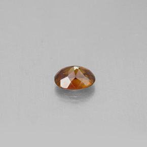0.75캐럿 천연 레드 오렌지 스팔레라이트, 타원형 컷, 6×4.5 mm, SI