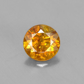 0.67캐럿 천연 멀티컬러 스팔레라이트, 라운드 컷, 5.26 mm, VS-SI