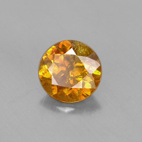 0.67캐럿 천연 멀티컬러 스팔레라이트, 라운드 컷, 5.26 mm, VS-SI
