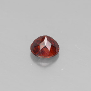 0.50캐럿 천연 레드 오렌지 스팔레라이트, 라운드 컷, 4.46 mm, VS-SI
