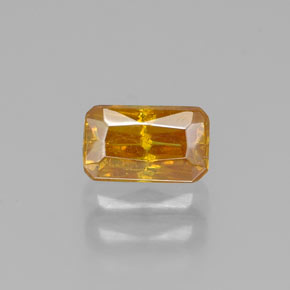 0.59캐럿 천연 골든 옐로우 스팔레라이트, 에메랄드 컷, 5.6×3.4 mm, VS-SI