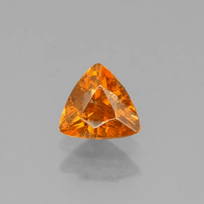 0.50캐럿 천연 오렌지 스팔레라이트, 트릴리언, 5.1×4.8 mm, VS-SI