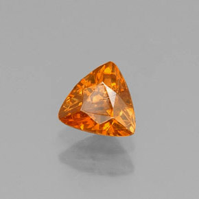 0.50캐럿 천연 오렌지 스팔레라이트, 트릴리언, 5.1×4.8 mm, VS-SI