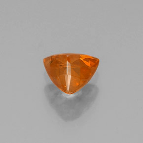 0.50캐럿 천연 오렌지 스팔레라이트, 트릴리언, 5.1×4.8 mm, VS-SI