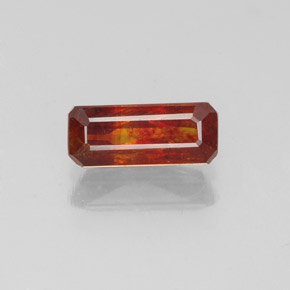 0.80캐럿 천연 다색 섬아연석, 에메랄드 컷, VS-SI