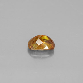 0.86캐럿 천연 골든 옐로우 스팔레라이트, 쿠션 컷, 6.1×4.5 mm, SI