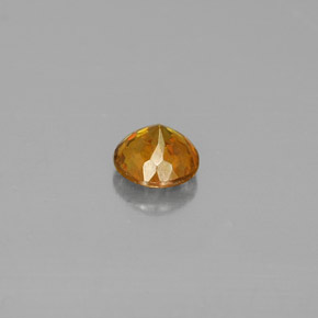 0.55캐럿 천연 골든 옐로우 스팔레라이트, 라운드 컷, 4.68 mm, VS-SI