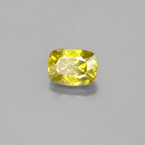 1.01캐럿 천연 골든 옐로우 스팔레라이트, 쿠션 컷, 6.3×4.7 mm, SI
