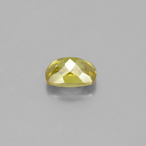 1.01캐럿 천연 골든 옐로우 스팔레라이트, 쿠션 컷, 6.3×4.7 mm, SI