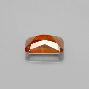 1.86캐럿 천연 붉은빛 오렌지 스팔레라이트, 에메랄드 컷, 8.1×5.4 mm, SI