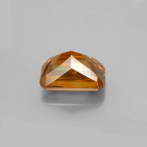 2.23캐럿 천연 붉은빛 오렌지 스팔레라이트, 에메랄드 컷, 8.1×5.5 mm, VS-SI