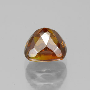 1.56캐럿 천연 붉은빛 오렌지 스팔레라이트, 쿠션 컷, 6.2×5.5 mm, SI