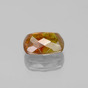 1.88캐럿 천연 붉은빛 오렌지 스팔레라이트, 쿠션 컷, 8×5.9 mm, SI-I1