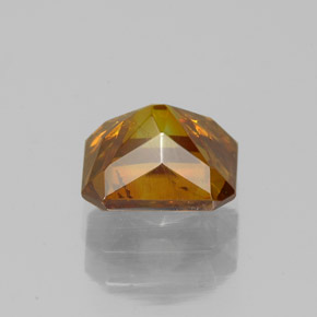 1.60캐럿 천연 붉은빛 오렌지 스팔레라이트, 에메랄드 컷, 6.6×5.8 mm, SI