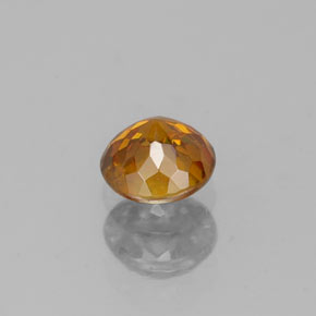 0.44캐럿 천연 골든 옐로우 스팔레라이트, 라운드 컷, 4.26 mm, SI