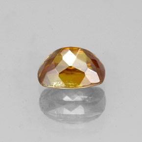 1.07캐럿 천연 오렌지 스팔레라이트, 쿠션 컷, 6.5×4.6 mm, SI