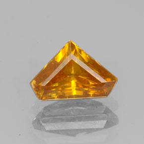 1.20캐럿 천연 오렌지 스팔레라이트, 멋진 모양, 8.3×5.6 mm, VS-SI