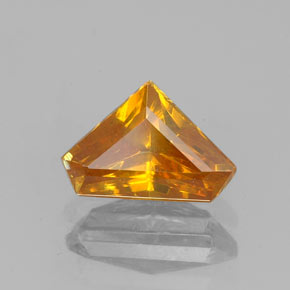 1.20캐럿 천연 오렌지 스팔레라이트, 멋진 모양, 8.3×5.6 mm, VS-SI