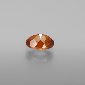 0.93캐럿 천연 오렌지 스팔레라이트, 타원형 컷, 6.6×4.5 mm, VS-SI