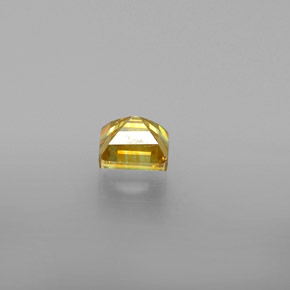 0.66캐럿 천연 골든 옐로우 스팔레라이트, 스퀘어, 4.4×4.2 mm, VVS-VS