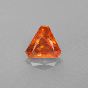 1.01캐럿 천연 오렌지 스팔레라이트, 멋진 모양, 6.1×5.8 mm, VS