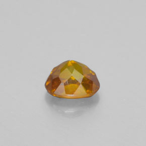 0.87캐럿 천연 골든 옐로우 스팔레라이트, 타원형 컷, 5.7×4.7 mm, VS