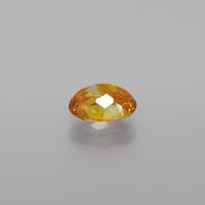 0.71캐럿 천연 골든 옐로우 스팔레라이트, 타원형 컷, 6×4.4 mm, VS