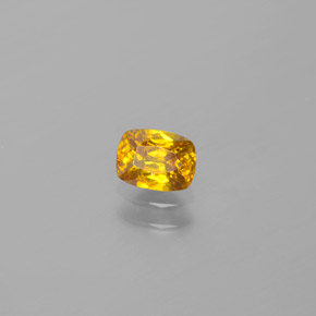 0.52캐럿 천연 골든 옐로우 스팔레라이트, 쿠션 컷, 5×3.8 mm, VS