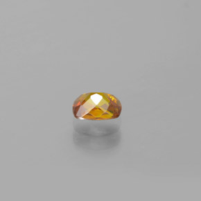 0.52캐럿 천연 골든 옐로우 스팔레라이트, 쿠션 컷, 5×3.8 mm, VS