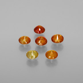 캐럿 천연 멀티컬러 스팔레라이트 보석, 라운드 컷, 3.83 mm, VS