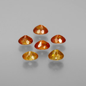 캐럿 천연 옐로우 골든 섬아연석 보석, 타원형 컷, VS