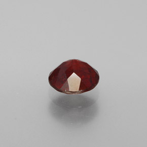 0.84캐럿 천연 레드 오렌지 스팔레라이트, 라운드 컷, 5.50 mm, VS-SI